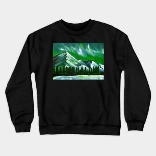Twilight nightsky and mountain range - Beautiful Crewneck Sweatshirt
